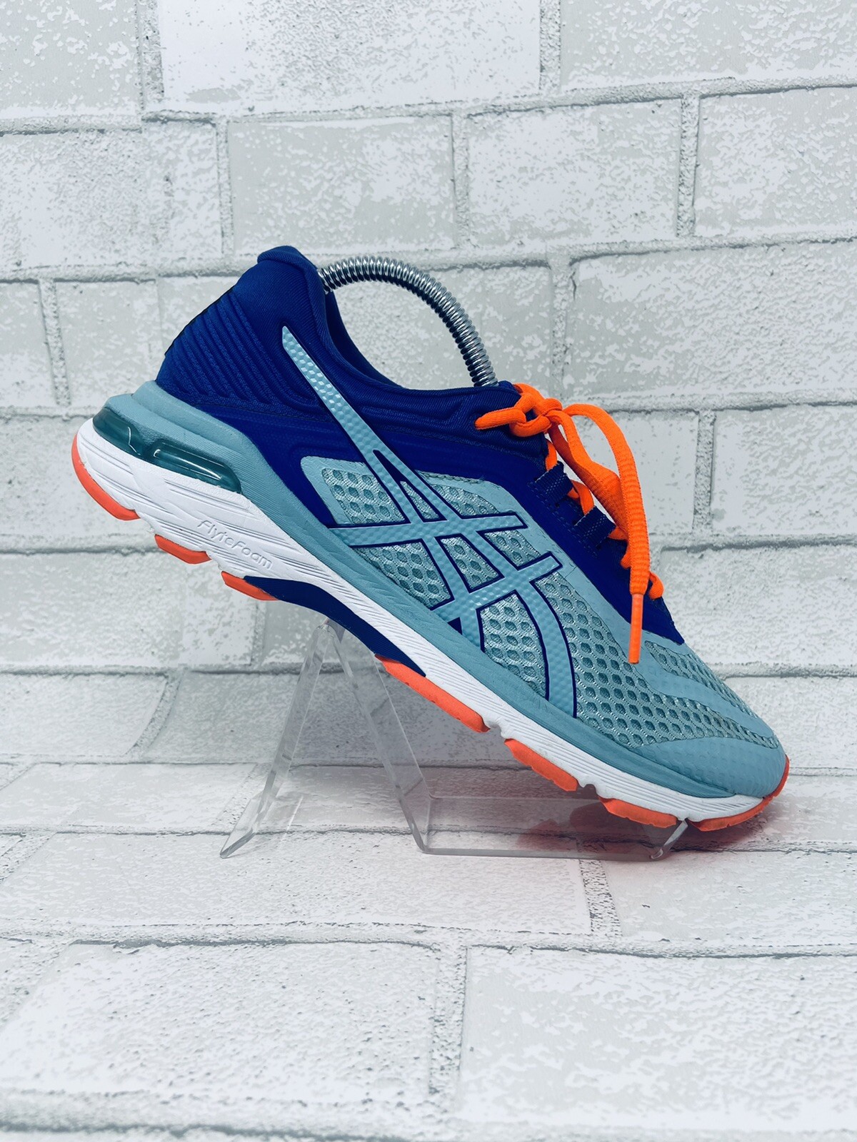 Asics Womens GT 2000 T855N Blue Running Shoes Lace Up Low Top Size