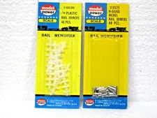 N SCALE MODEL POWER PLASTIC & NICKEL RAIL JOINERS # 6539/6525  N SCALE