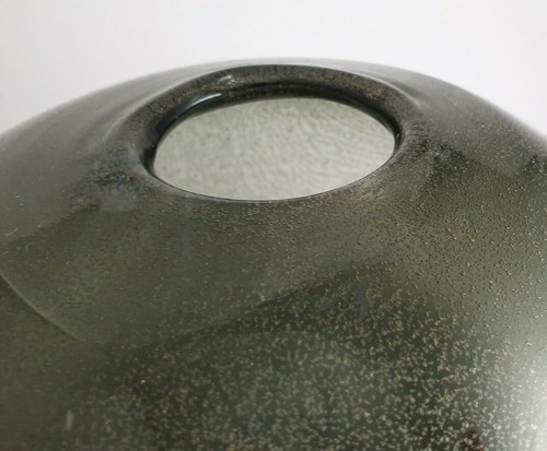 Vase Glas Rauchglas Goldeinsprenkel rund H. 12 cm B.: D.: 21 cm Glass - Picture 8 of 9