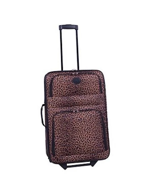 AMERICAN FLYER Animal Print 5 Piece Spinner Luggage Set - Image 2 of 4