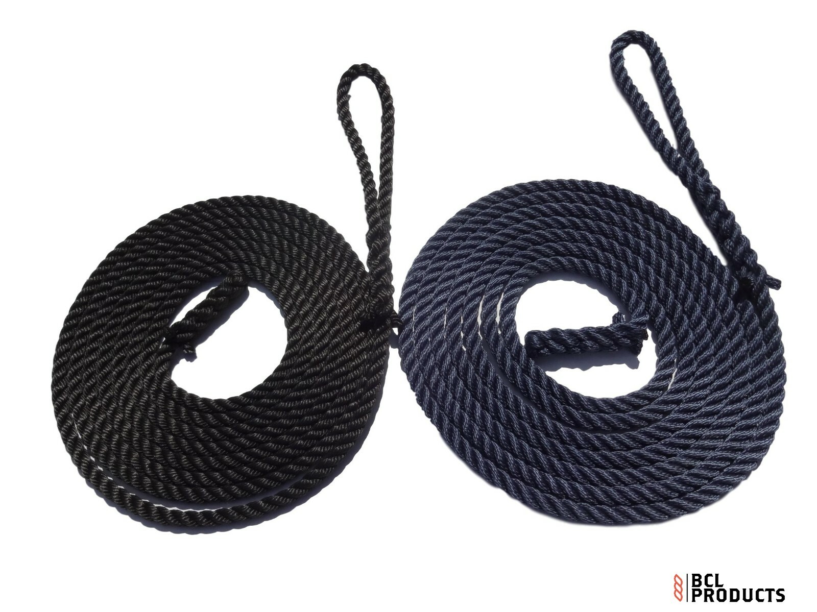 Narrowboat Mooring Rope 14mm Softline 20ft Long Available In Navy Blue