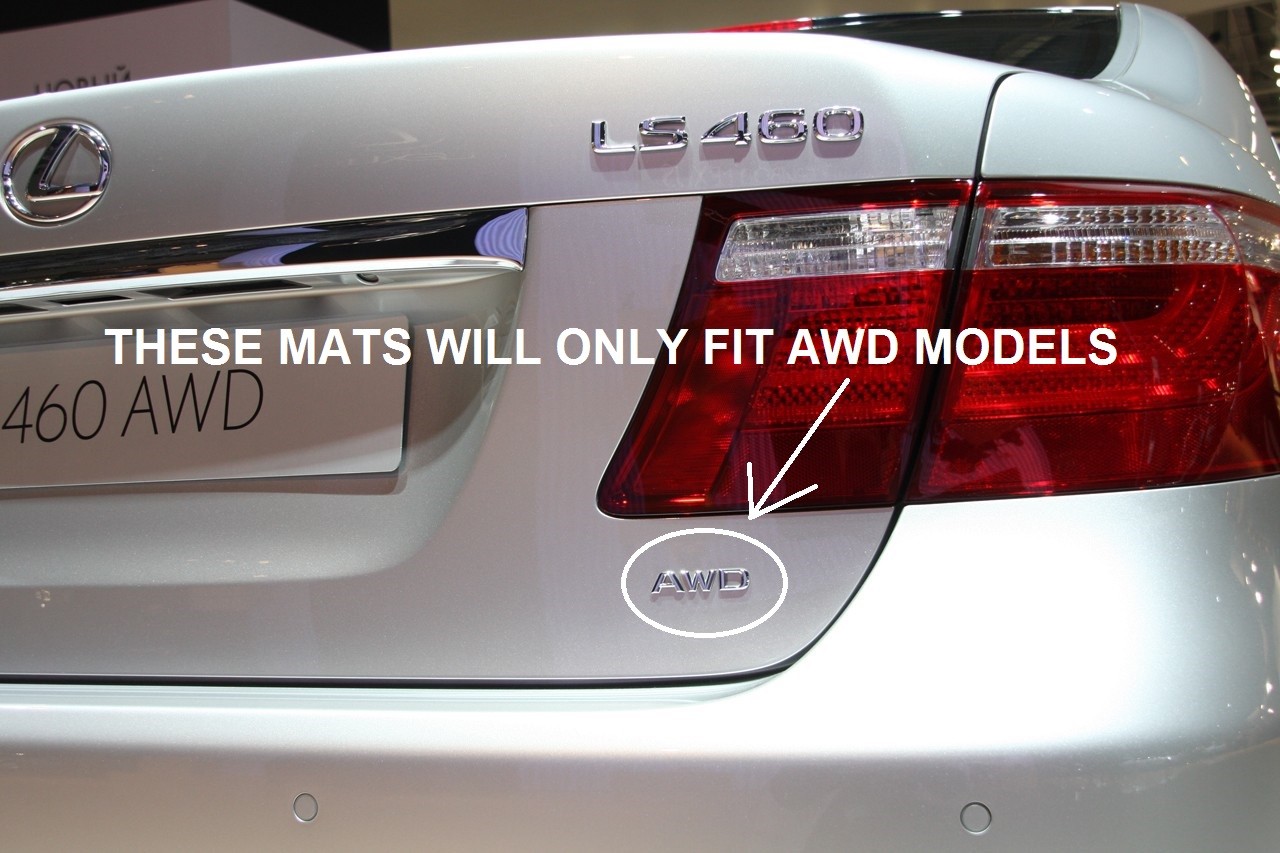 Lexus LS460 (20072012) (AWD) OEM Genuine 4pc CARPET FLOOR MATS (Black