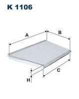 Filtron K 1106 Filter, Innenraumluft