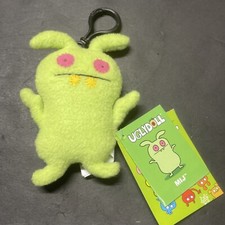 Uglydoll Mij Green Monster Key clip 3  Plush NWT