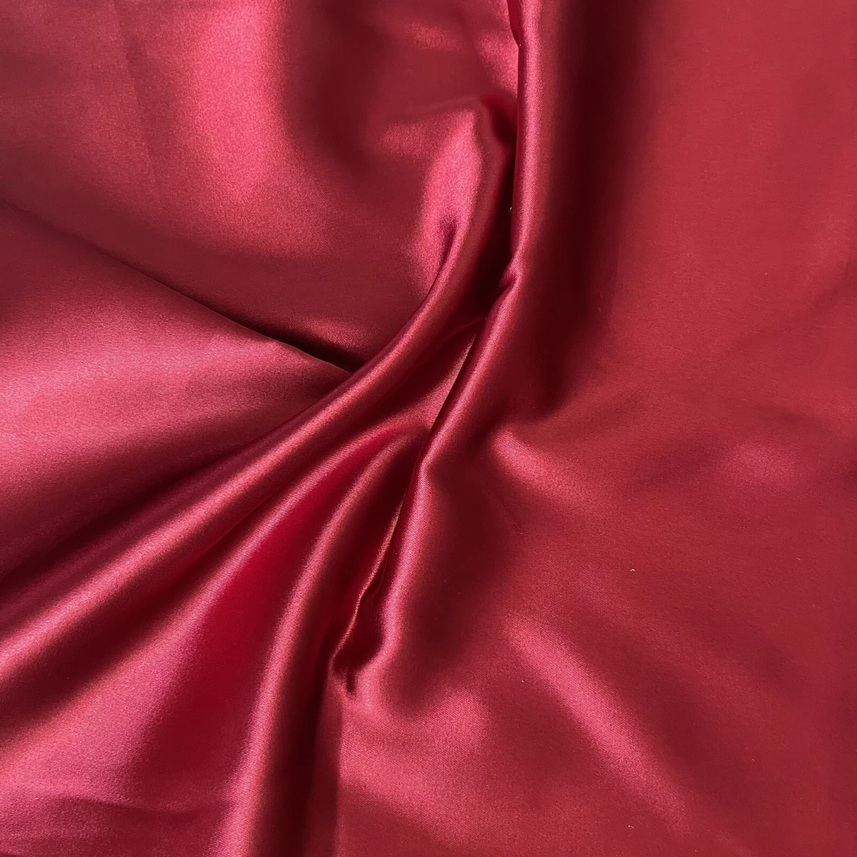 Dark Red Satin Fabric