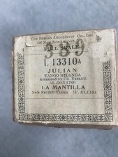 Rotolo Pianola Autoplayer Britannico “Julian” e “La Mantilla” - Tango