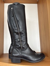Paul Green Damen Stiefel, Schwarz, Größe 39, Größe 6 Reitstiefel Leder