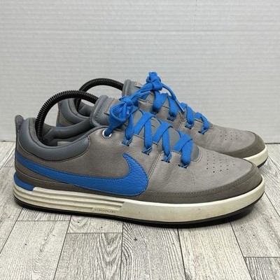 Sz 8- Nike Golf Lunar Waverly spikeless sneakers men s gray/blue - 652780-002