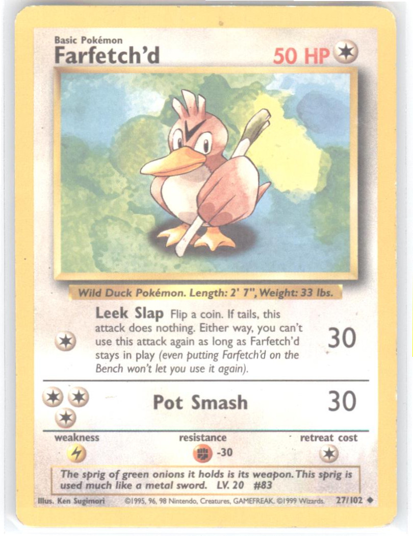 Farfetch'd | 027/102 | Base Set | NM