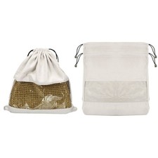 3Pack Dust Bags 19.69"x21.65"Cover Storage Bags with Window, Gray