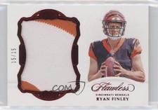 2019 Panini Flawless Rookie Patch Ruby 15/15 Ryan Finley #PAT-RFI Patch nd3
