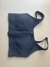 All in Motion Women's Black Zip-Front Sports Bra Size S