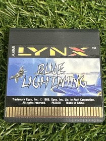 Blue Lightning Atari Lynx Complete With Manual And Box
