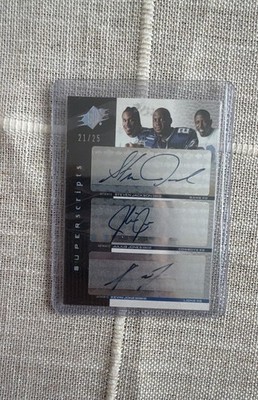 2004 SPx - Super Scripts Triple Steven Jackson, Julius Jones, Kevin Jones...