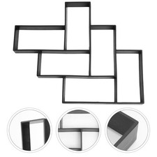 Cement Floor Tile Mold Plastic DIY Paving Mould 49.7x40.5x4 cm