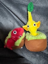 Pikmin Red Yellow Plush Mascot Keychain Set Nintendo