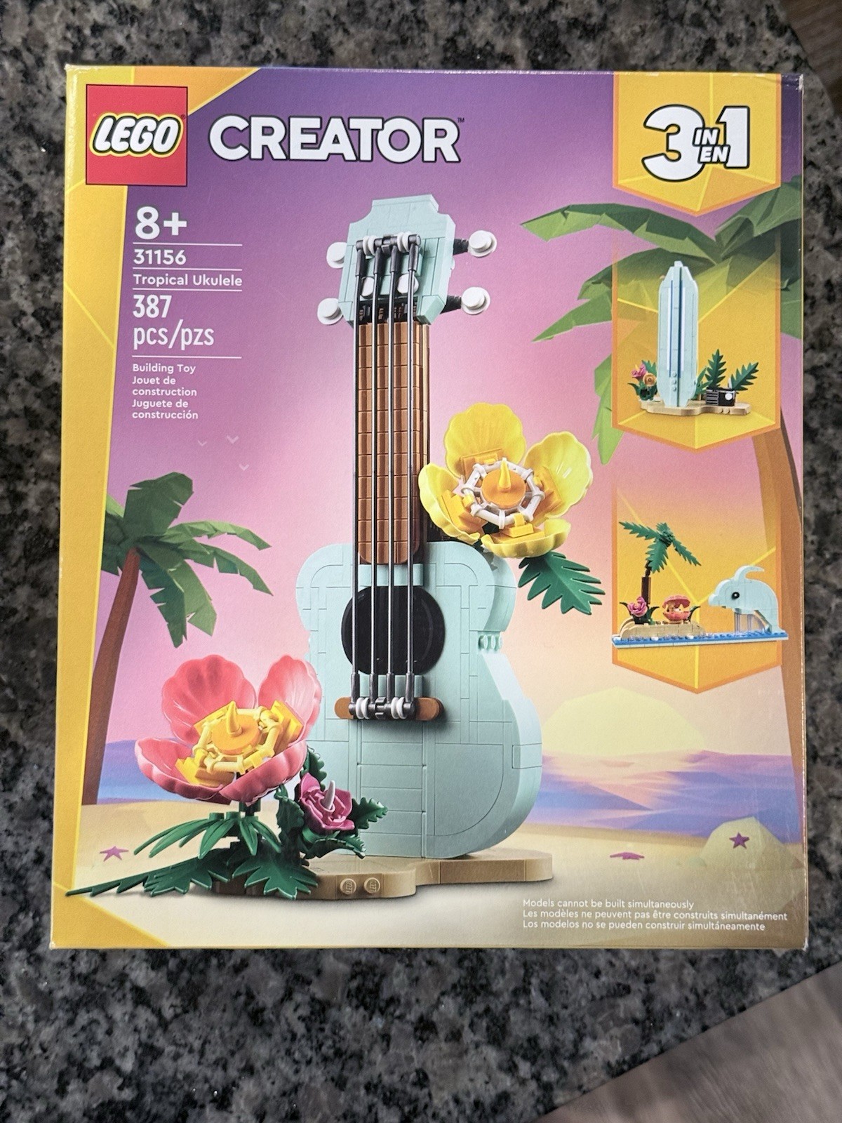 LEGO Creator 3 in 1 Tropical Ukulele Set #31156 - 387 Pieces (NEW) Sealed