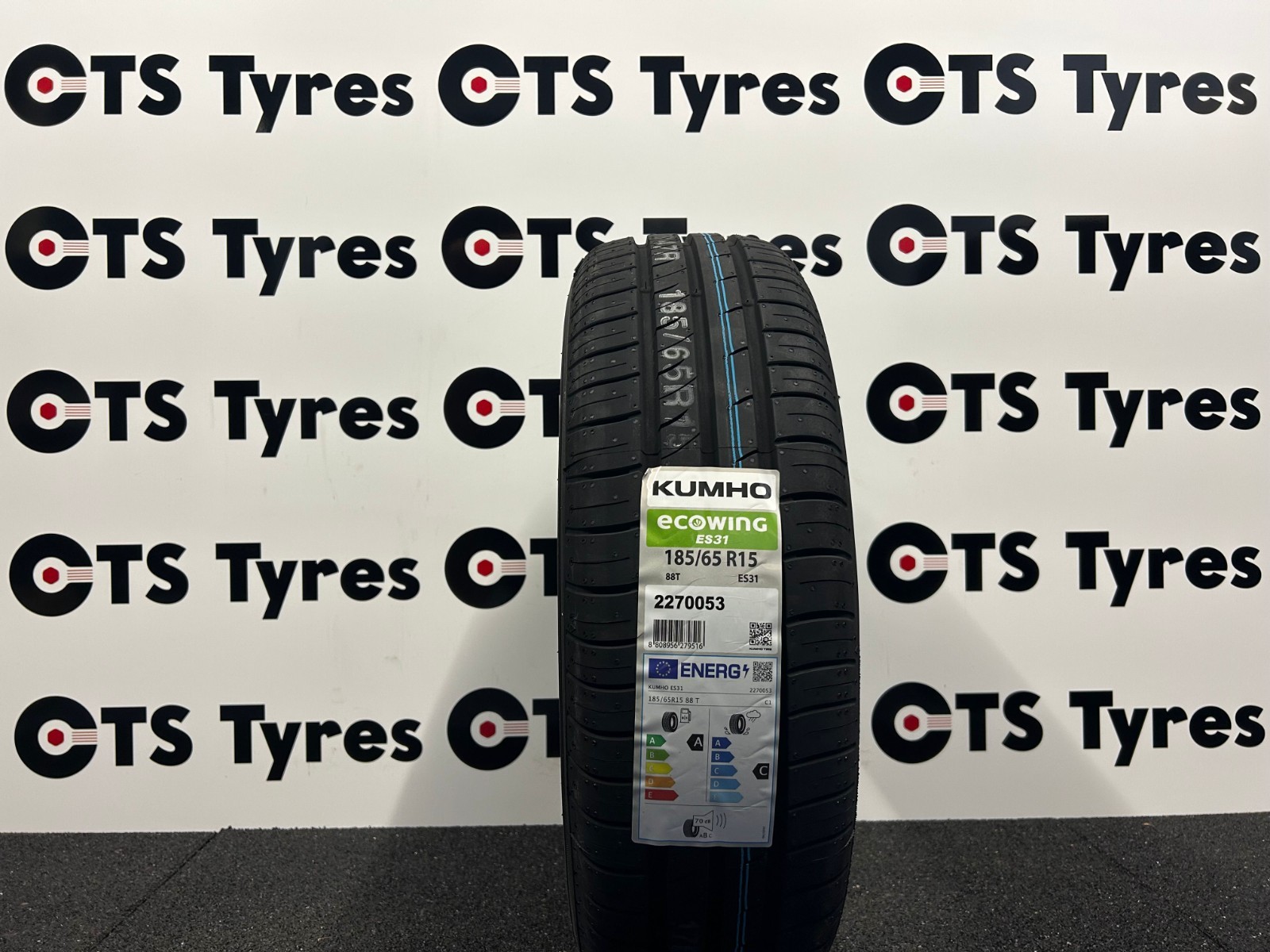4 X 185/65R15 Kumho Ecowing ES31 88H NEW TYRES *VERY CHEAP MID RANGE* 185 65 15 - Image 2