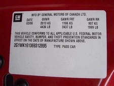 Chevrolet Monte Carlo 2006 Abs Pump and Motor Assembly 3.9L 15841969 982