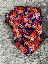 Men's Italo Ferretti Silvi Marina Luxury Silk Tie Italy  Geometric