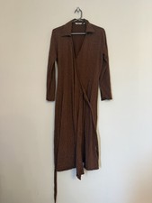 Women’s Size M Brown Uniqlo Wrap Dress
