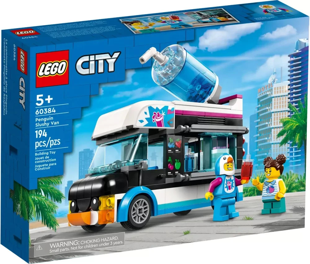 LEGO City 60384 Camion à Granités du Pingouin Jouet de Construction Neuf 194 Pièces