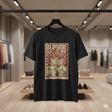 Blondie Debbie Harry Punk Icon Graphic T-Shirt Black Vintage Style Tee - S076
