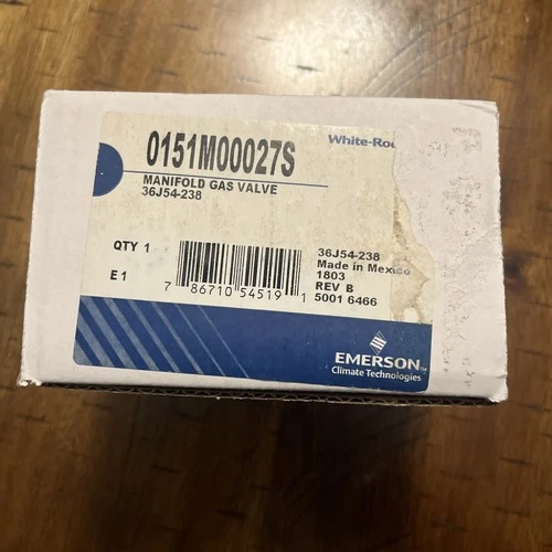 White Rodgers 36J54-238 HVAC Furnace Gas Valve Goodman P/N 0151M00027