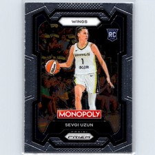 2024 Panini Prizm Monopoly WNBA Sevgi Uzun Rookie #22 Dallas Wings