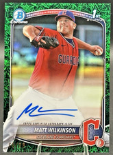 Matt Wilkinson Bowman Chrome 2025 Green Refractor /99 Auto