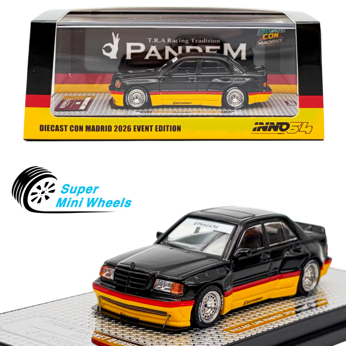 INNO64 1:64 Pandem Rocket Bunny 190E Diecast Con Madrid 2026 Event