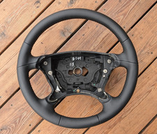 NEU LEDER Lenkrad für Mercedes W219 W211 E211 CLS C219 W209 SCHWARZ 04-