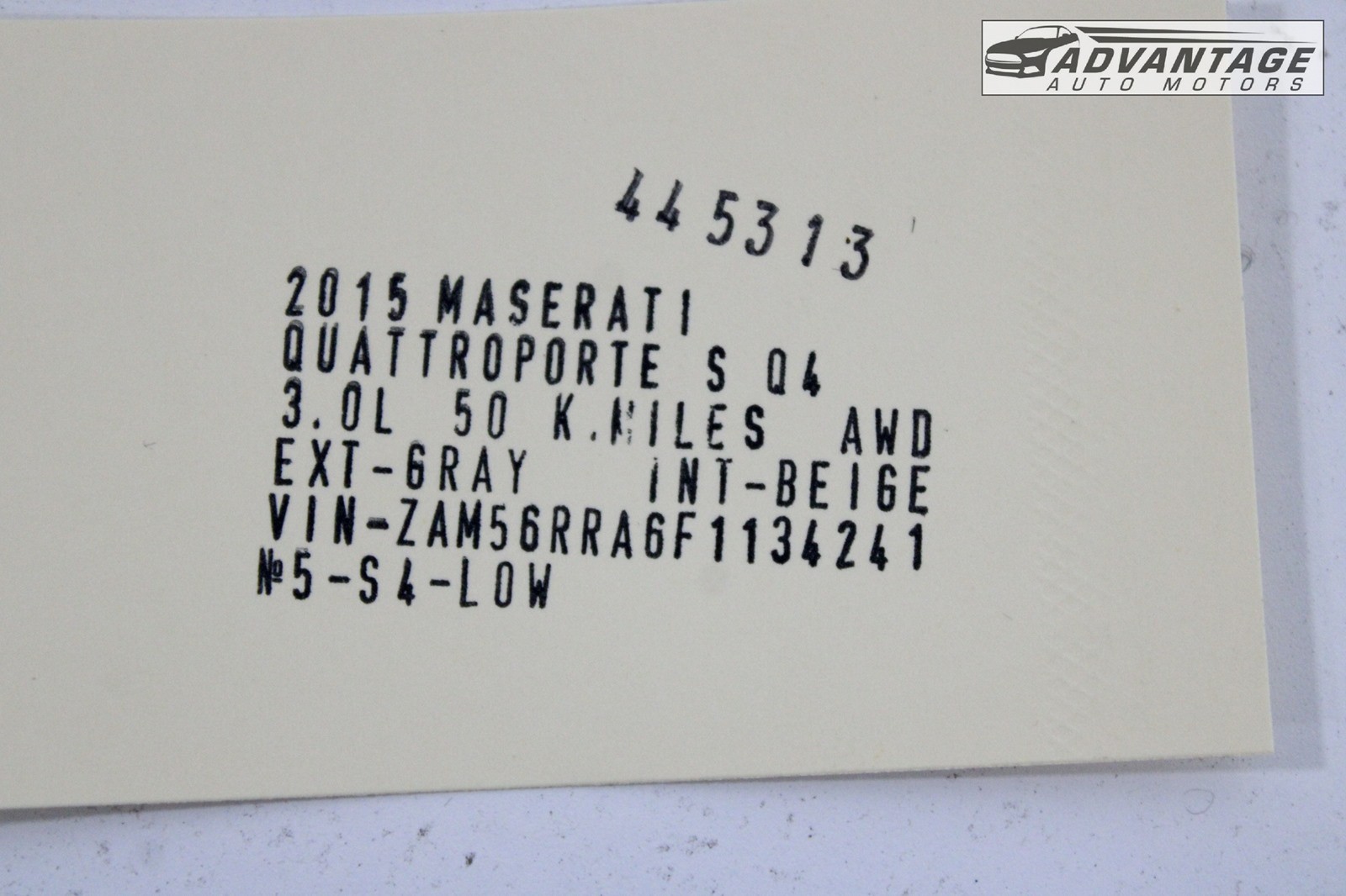 Maserati Quattroporte S Q4 2014-2020 Steering wheel switch