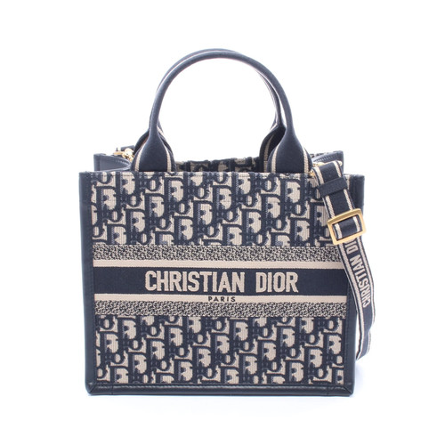Christian Dior BOOK TOTE 2WAY Tote Bag Beige Leather #RCB4034