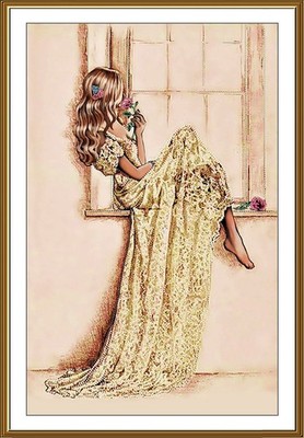 Bead Embroidery Kit ''Dreamy'' Beaded Stitching Beadwork Nova Sloboda