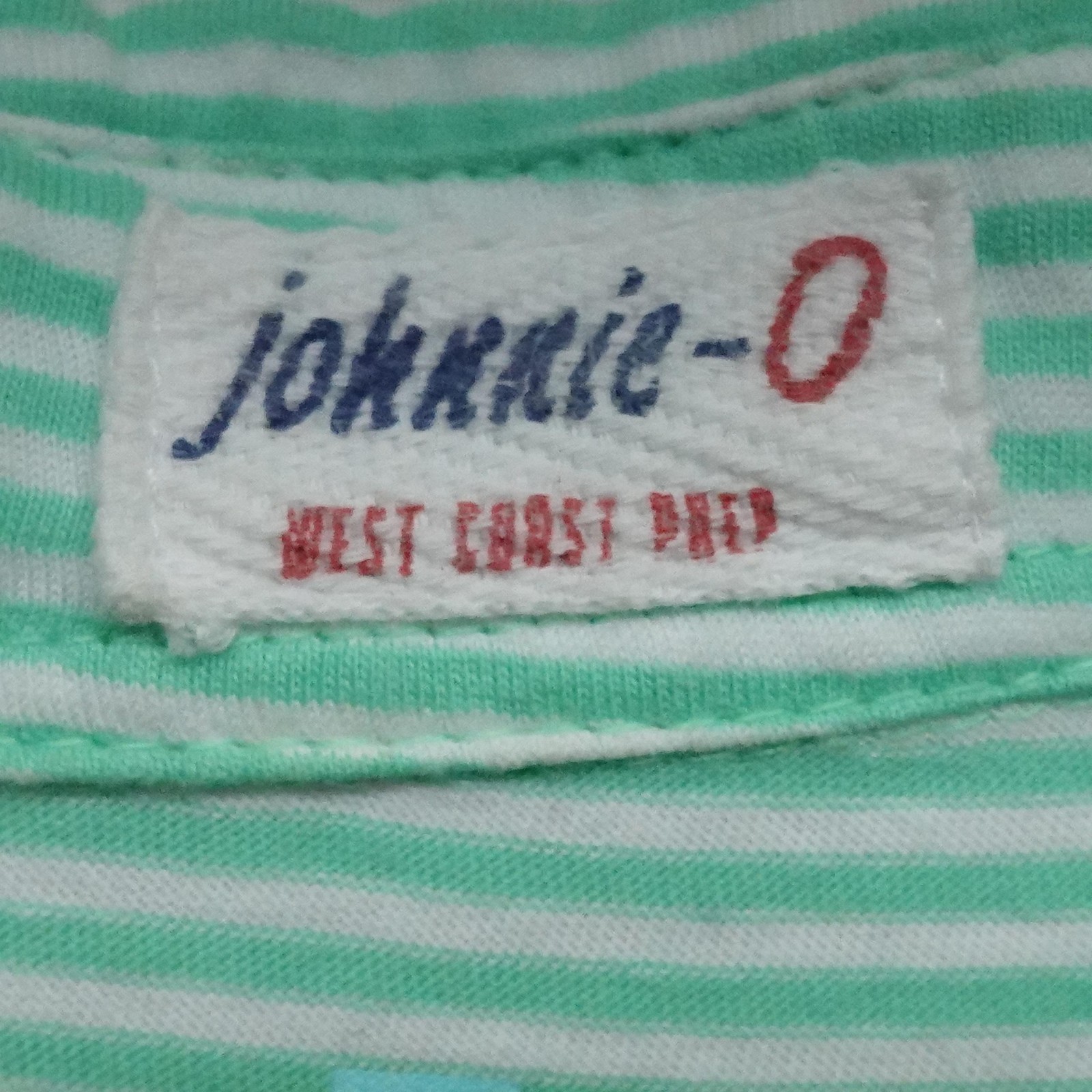 Johnnie-O Polo Shirt Mens XL Green White Stripe Cotton Soft Oakhurst Golf