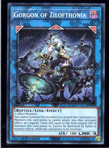 Gorgone von Zilofthonia Secret Rare 1. Auflage DUAD-DE050 NM