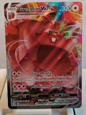 Pokemon TCG Greedent VMAX Holo Ultra Rare SWSH08: Fusion Strike 218/264 NM