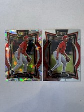 2025 Seaver King Panini Select Prizm Cracked Ice + Base #38 Nationals