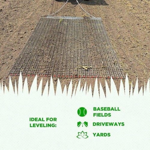 YARD TUFF ATV/UTV 3 piedi x 3 piedi zincato livellamento superficie campo tappetino trascinamento - Foto 2 di 8