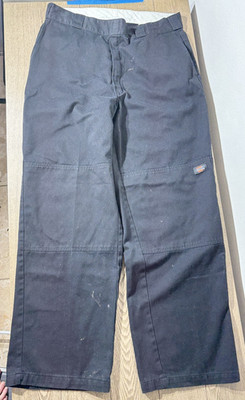 Men's Dickie's Dark Gray/ Black Cargo Work Pants Size 36-38