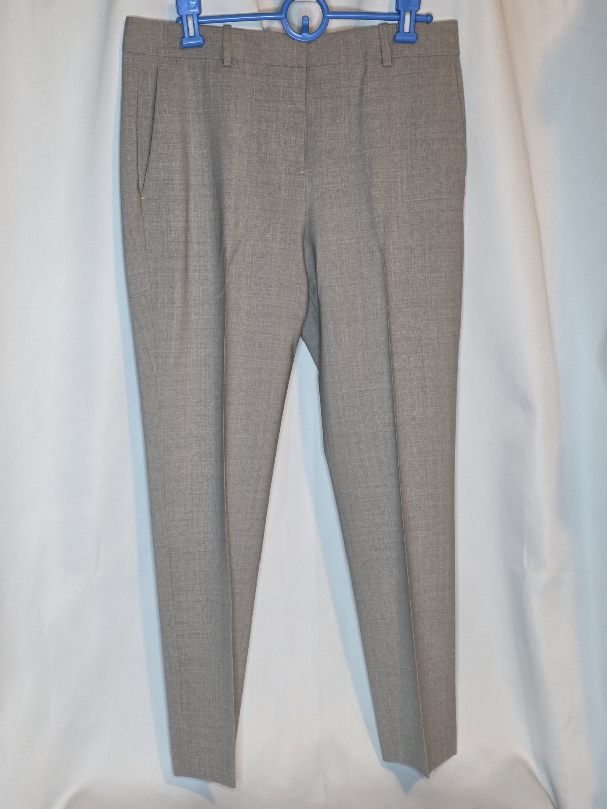 Theory Women's Wool Stretch Pants Size 6 Grey
