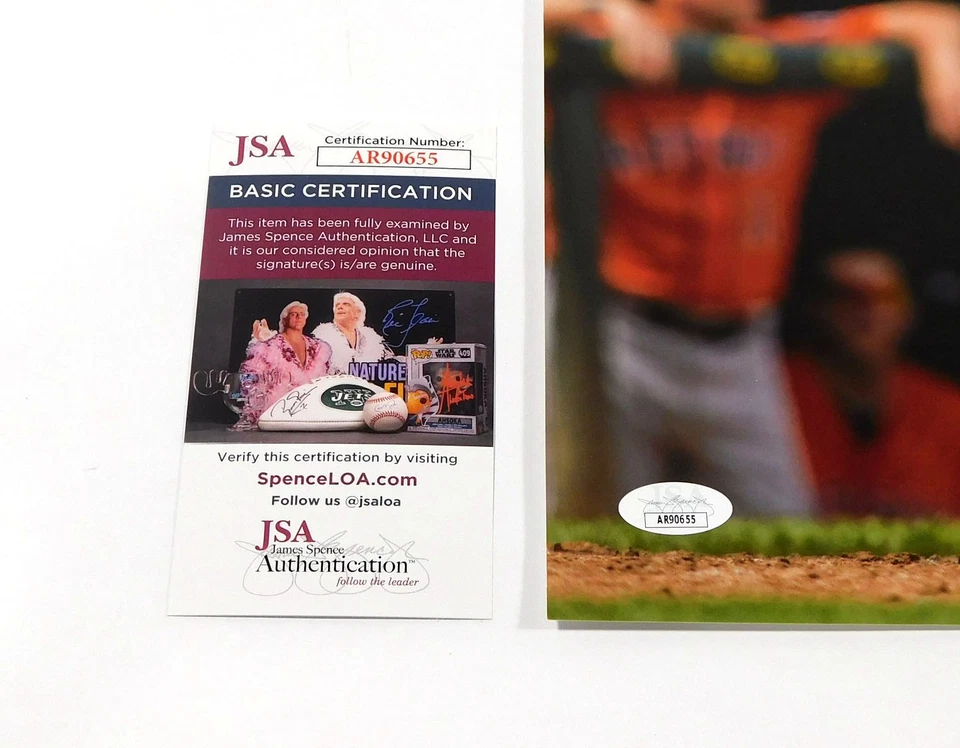George Springer Signed 16 x 20 Color Photo Astros JSA Auto AR90655 - Image 3 of 3