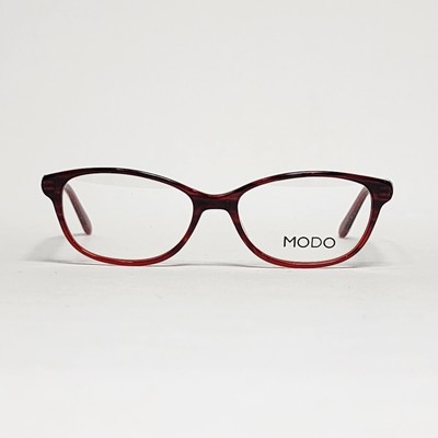 MODO 6517 Women's Handmade Oval Glasses in Red Stripes | 48mm