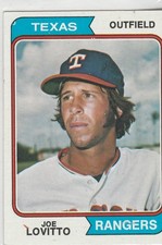 1974  topps #639 Joe Lovitto RANGERS
