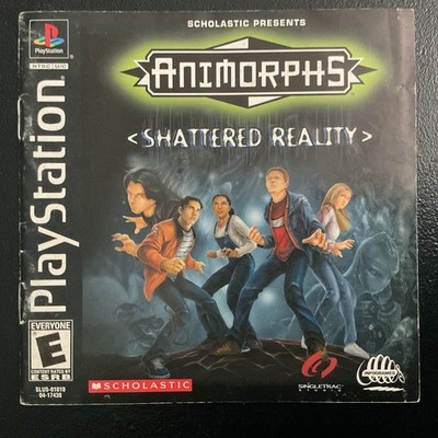 Animorphs Shattered Reality PS1 PlayStation 1 Instruction Manual Only