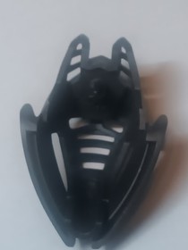 A Lego Black Bionicle Mask Kraahkan 4 Hole Chin 44815b 8953 HTF