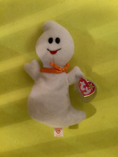 *EXTREMELY* Rare Ty Original Beanie Baby 1995 Spooky the Ghost Tag Errors #4090