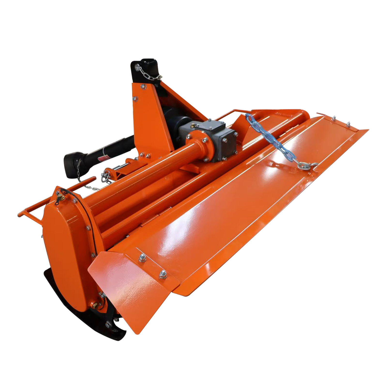 Attachments 3 Point 53" Rotary Tiller Attachment Fits Cat 1 Tractors，Work 5"Deep