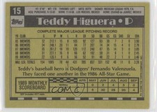 1990 Topps Blank Front Teddy Higuera #15 fm0